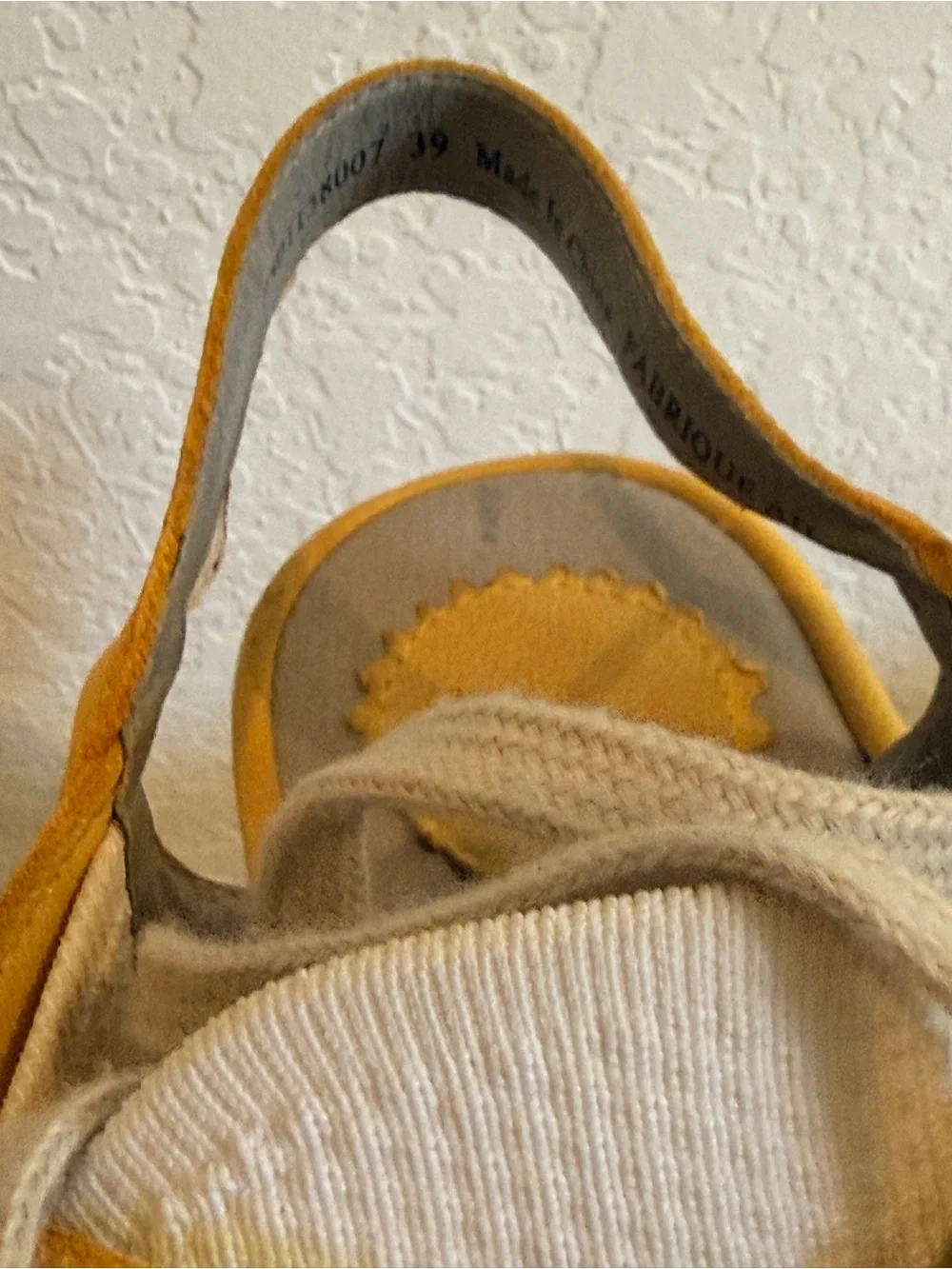 Fly London Yellow and White Platform Slingback Sneakers